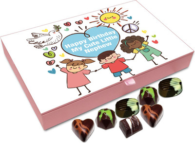 

Chocholik Gift Box - Happy Birthday My Cute Little Nephew Chocolate Box - 12pc Truffles(144 g)