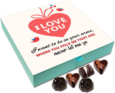 Chocholik Gift Box - I Love You, Never Let Me Go Chocolate Box - 9pc Truffles(108 g)