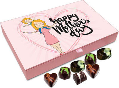 

Chocholik Gift Box - Happy Mother's Day My Beautiful Mom Chocolate Box - 12pc Truffles(144 g)
