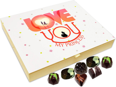 

Chocholik Gift Box - Love You My Princess Chocolate Box - 20pc Truffles(240 g)