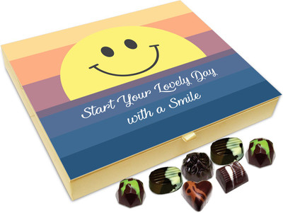 

Chocholik Gift Box - Start Your day With A Lovely Smile Chocolate Box - 20pc Truffles(240 g)