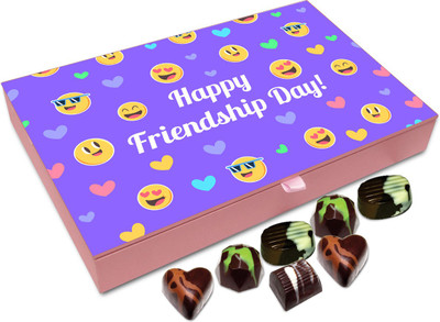 

Chocholik Gift Box - Happy Friendship Day My Lovely Friends Chocolate Box - 12pc Truffles(144 g)