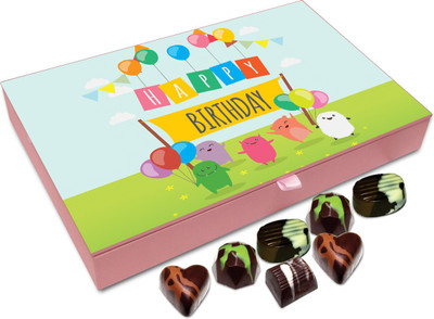 

Chocholik Gift Box - Happy Birthday To My Dearest Friend Chocolate Box - 12pc Truffles(144 g)
