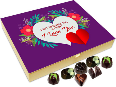 

Chocholik Gift Box - Just Wanna Say I Love You Chocolate Box - 20pc Truffles(240 g)