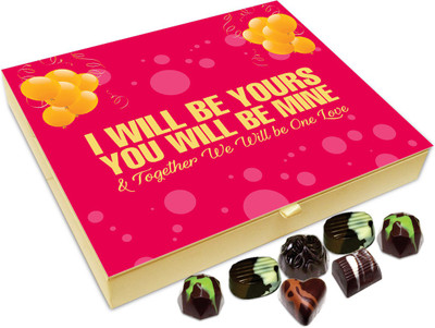 

Chocholik Gift Box - I Will Be Yours And You Will Be Mine Chocolate Box - 20pc Truffles(240 g)