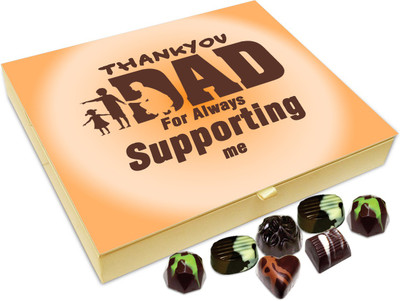 

Chocholik Gift Box - Thank You Dad For Always Supporting Me Chocolate Box - 20pc Truffles(240 g)