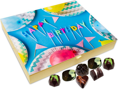 

Chocholik Gift Box - I Wish That You Have A Wonderful Birthday Chocolate Box - 20pc Truffles(240 g)