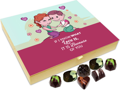 

Chocholik Gift Box - If I Know What Love Is, It Is Because Of you Chocolate Box - 20pc Truffles(240 g)