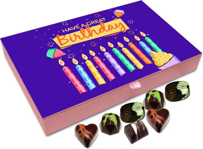 

Chocholik Gift Box - Have A Great Birthday My Best Friend Chocolate Box - 12pc Truffles(144 g)