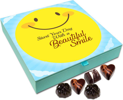

Chocholik Gift Box - Start Your Day With A Beautiful Smile Chocolate Box - 9pc Truffles(108 g)