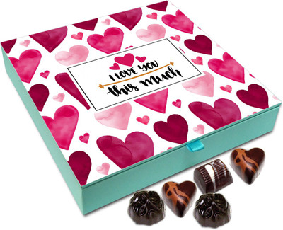 

Chocholik Gift Box - I Love You This Much Chocolate Box - 9pc Truffles(108 g)