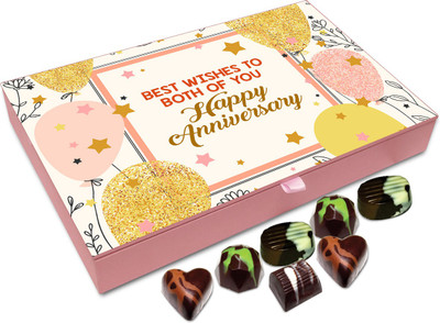 

Chocholik Gift Box - On This Anniversary Best Wishes For The Lifetime Chocolate Box - 12pc Truffles(144 g)