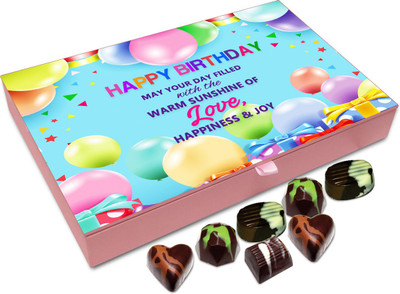 

Chocholik Gift Box - On This Birthday May Your Day Be Filled With Sunshine Chocolate Box - 12pc Truffles(144 g)