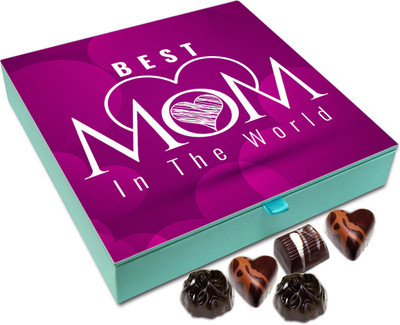 

Chocholik Gift Box - Best Mom In The World Chocolate Box - 9pc Truffles(108 g)