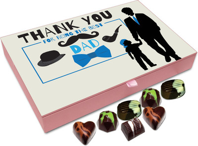 

Chocholik Gift Box - Thank You For Being The Best Dad Chocolate Box - 12pc Truffles(144 g)