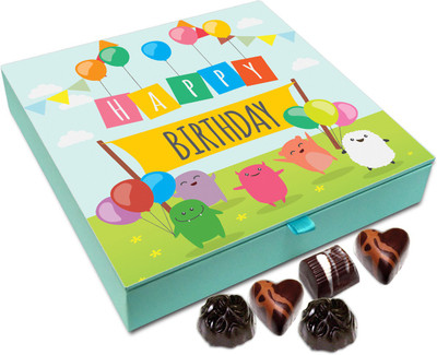 

Chocholik Gift Box - Happy Birthday To My Dearest Friend Chocolate Box - 9pc Truffles(108 g)