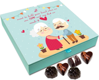 

Chocholik Gift Box - I Want To Hold Your Hand For rest Of My Life Chocolate Box - 9pc Truffles(108 g)