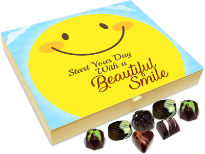 

Chocholik Gift Box - Start Your Day With A Beautiful Smile Chocolate Box - 20pc Truffles(240 g)