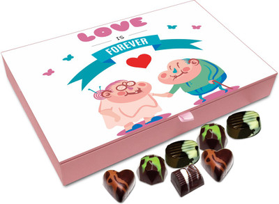 

Chocholik Gift Box - Love Is Forever Chocolate Box - 12pc Truffles(144 g)