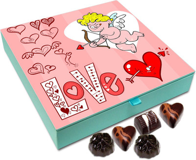 

Chocholik Gift Box - Love Is Gift Of Angels Chocolate Box - 9pc Truffles(108 g)