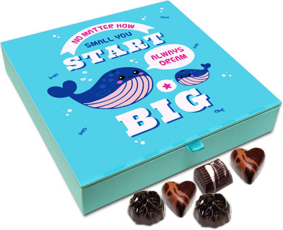 

Chocholik Gift Box - No Matter How Small Start Always dream Big Chocolate Box - 9pc Truffles(108 g)