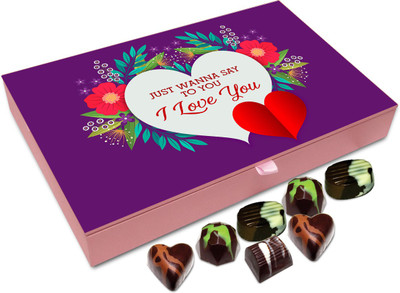 

Chocholik Gift Box - Just Wanna Say I Love You Chocolate Box - 12pc Truffles(144 g)