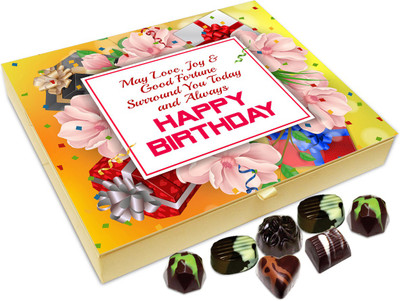 

Chocholik Gift Box - May Love And Good Fortune Surround You On Your Birthday Chocolate Box - 20pc Truffles(240 g)