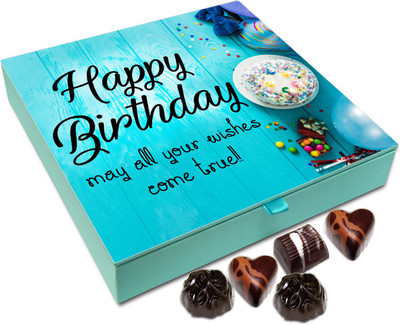 

Chocholik Gift Box - May All Your Wishes Come True On Birthday Chocolate Box - 9pc Truffles(108 g)