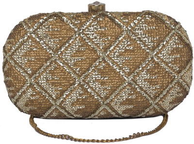 

Rysha Casual Gold Clutch