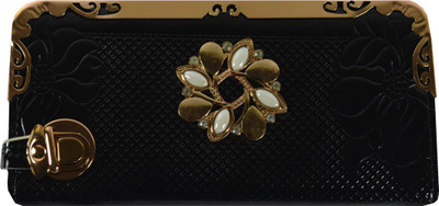 

Glitters Online Casual Black Clutch