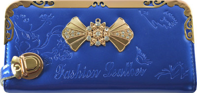 

Glitters Online Casual Blue Clutch