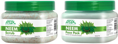 

SSCPL Herbals Neem Scrub & Face Pack (450 Gms each)(Set of 2)