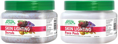 

SSCPL Herbals Skin Lighting Scrub & Face Pack (450 Gms each)(Set of 2)
