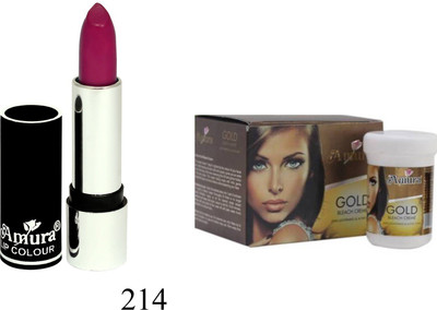 

Amura Black Beauty Lip Colour and Bleach Cream Combo(Set of 2)