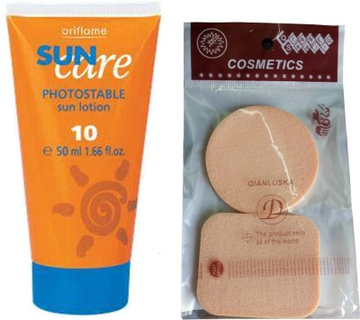 Flipkart - Oriflame Sweden SUN CARE LOTION SPF10 WITH COMPACT SPONGES – SPF 10 PA+(50 ml)