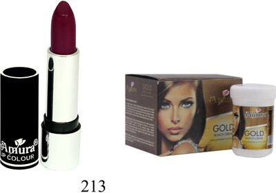 

Amura Black Beauty Lip Colour and Bleach Cream Combo(Set of 2)