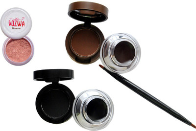 

Vozwa Copper Shimmer Powder with 24 HR Eye Powder & Waterproof Gel Eyeliner(Set of 2)