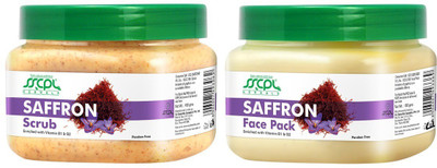 

SSCPL Herbals Saffron Scrub & Face Pack (450 Gms each)(Set of 2)