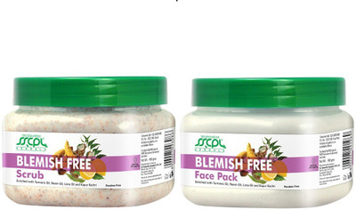 

SSCPL Herbals Blemish Free Scrub & Face Pack (450 Gms each)(Set of 2)