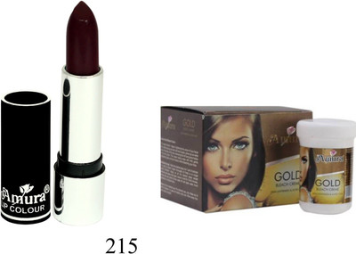 

Amura Black Beauty Lip Colour and Bleach Cream Combo(Set of 2)