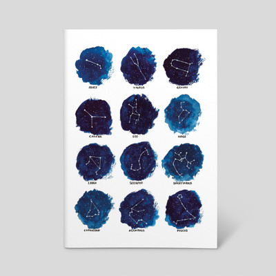 

Tathya A5 Notebook(Sun-signs and Stars, Multicolor)