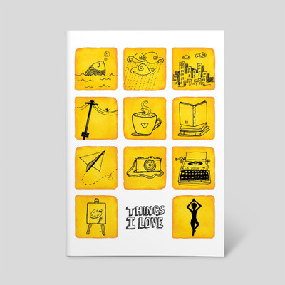 

Tathya A5 Notebook(Things I Love, Multicolor)
