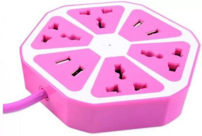 

Lagom Multi-Purpose Hexagon 4 USB+4 Way Charging Switch Multicolor 10 A Three Pin Socket (usb socket-304) 10 A Three Pin Socket