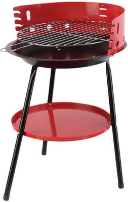 

Sukot 14 inch Portable Charcoal Barbecue Grill with Tripods Storage Tray & 4 Adjustable Cooking Levels Rib Roaster Grill(Pack of 1)