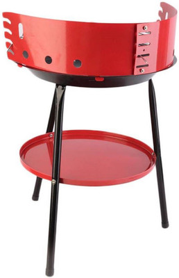 

Sukot Combo Offer Tripod Charcoal BBQ Grill Barbecue + 4 Skewers BBQ Wooden Sticks FREE Iron Roast Fork, Salad Fork(Pack of 1)