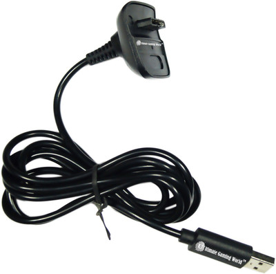 

Ultimate Gaming World ™ 2 in 1 Charging and Connecting Cable for Xbox 360 Wireless Controller Only. (Black Color) Gaming Accessory Kit(Black, For Xbox 360)