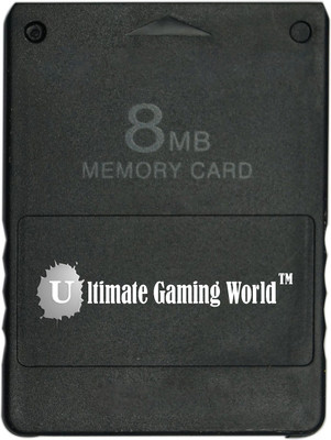 

Ultimate Gaming World ™ 8-MB Memory Card for PS-2 (Grade-1) Gaming Accessory Kit(Black, For PS2)