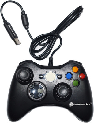 

Ultimate Gaming World ™ Wired Controller for X-Box 360 (Black Color) Gaming Accessory Kit(Black, For Xbox 360)