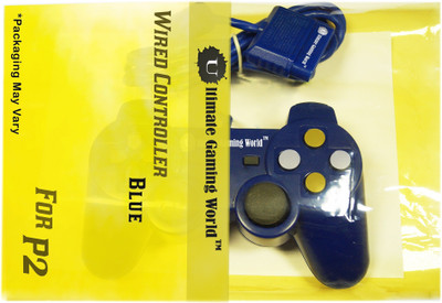 

Ultimate Gaming World ™ Wired Controller for PS-2 Console Only. (Blue Color) Gaming Accessory Kit(Blue, For PS2)