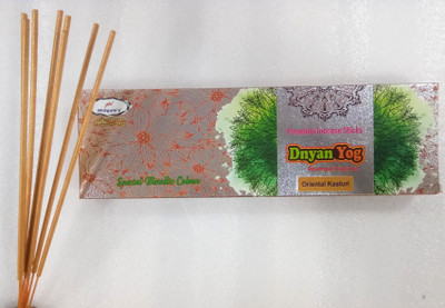

Dnyan Yog Metallic Colour Oriental Kasturi Agarbattis(58 Units)
